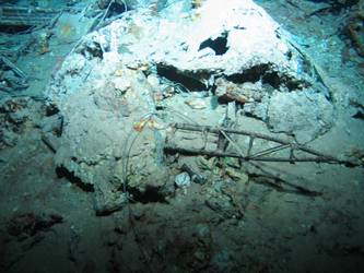 Believed to be wreckage of Walrus aircraft